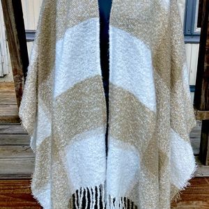 Polyester Shawl. Perfect Fall Shoulder Drape